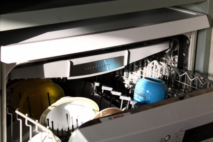 A mug in a dishwasher (Edited with Google photos.)