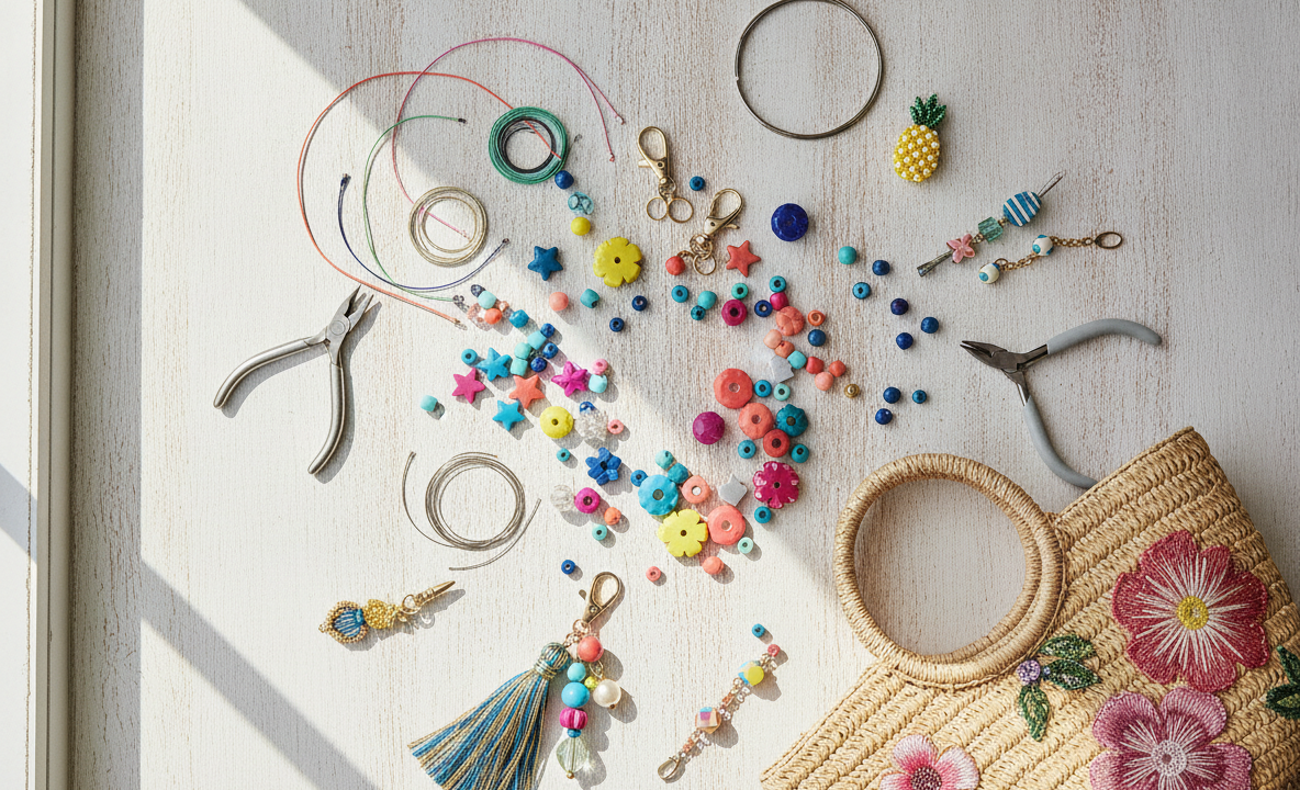 Bag charms maken met kralen voor een gepimpte tas