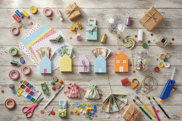 Creatieve knutselideeën om geld cadeau te geven en leuk in te pakken