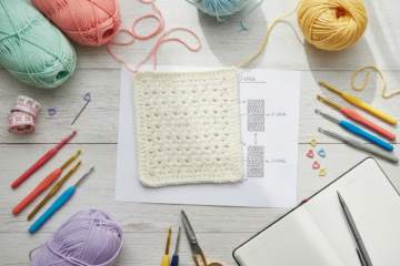 Haken voor beginners met de V-steek stap voor stap leren
