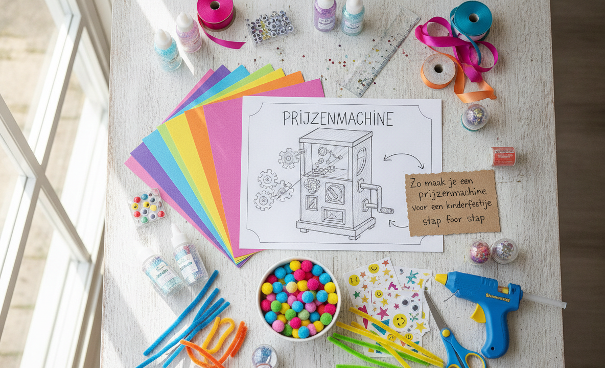 Zo maak je een prijzenmachine voor een kinderfeestje stap voor stap