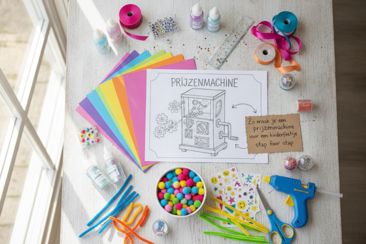 Zo maak je een prijzenmachine voor een kinderfeestje stap voor stap